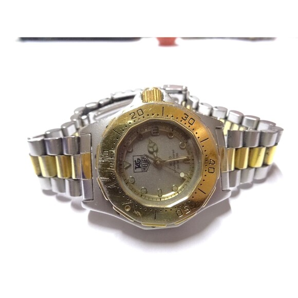 28mm TAG Heuer 3000 Professional 934.208 2Tone Gold Steel 200M Quartz Dive Watch - Picture 4 of 14